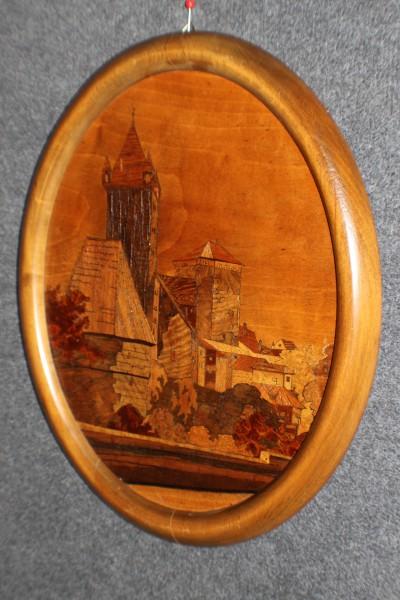 Bild, Nürnberg Burg, Intarsien, Oval #4958