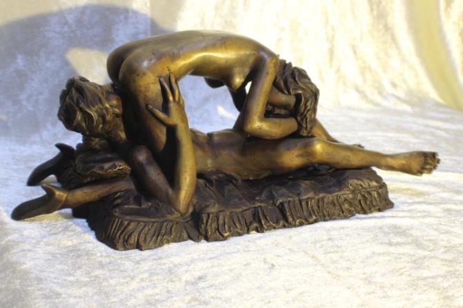 Skulptur Bronze, erotischem Akt, Kunst, Bronce-Guss #4971