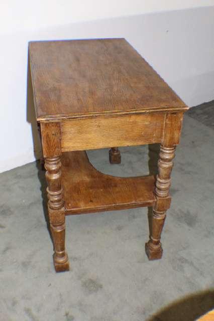 Schreibtisch, Damenschreibtisch, Beistelltisch, Gründerzeit, massiv Eiche #2185