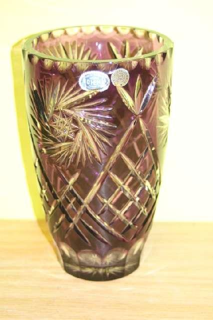 Vase aus Kristallglas, ca. 20. Jh. #6004