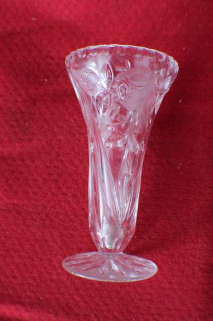 Vase aus Kristallglas, ca. 20, Jh. #4593