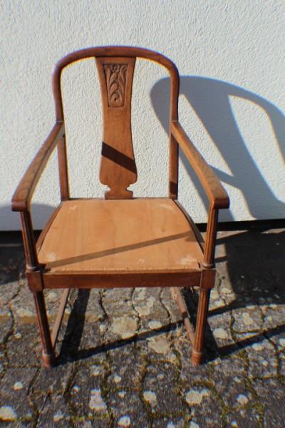 Stuhl, Armlehnenstuhl im Jugendstil, ca. 1920 #4872