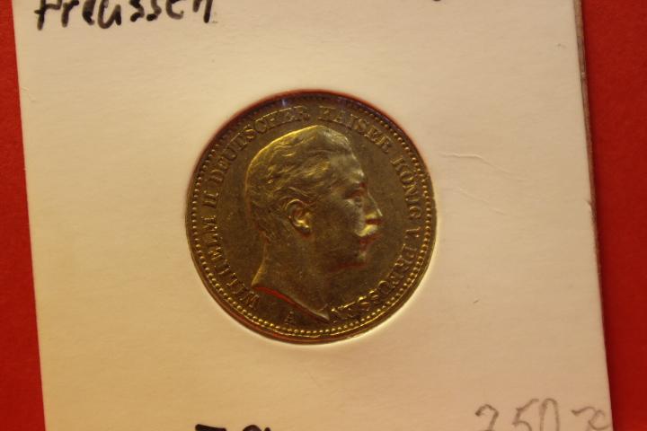 Münze 20 Mark, Gold Kaiserreich Preussen 1901, Wilhelm II #3179 2404