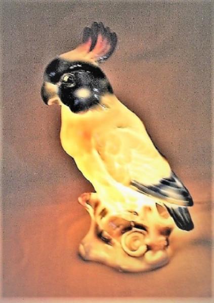 Lampe Kakadu Vogel Tier Porzellan Dekoration   # 5374