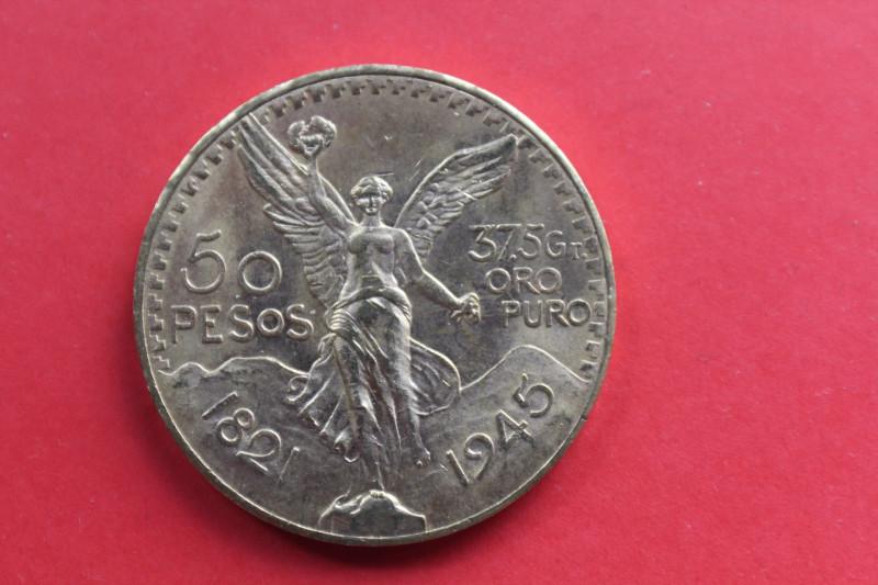 50 Pesos Gold Mexiko 1945  #3267 2405