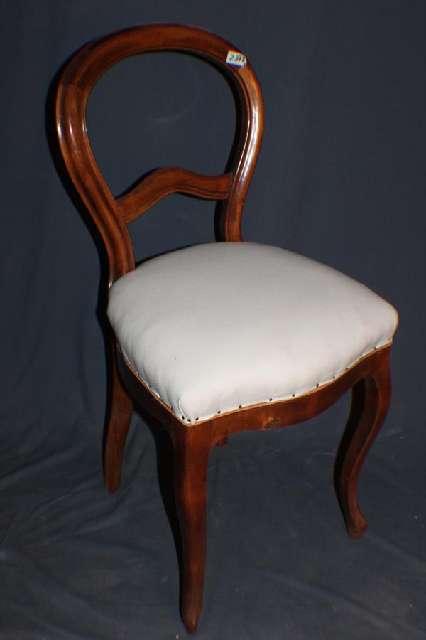 Stuhl, Louis Philippe um 1860, Buche, wohnfertig restauriert #2272