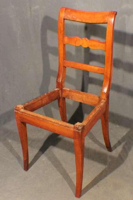 Stuhl, Biedermeier um 1830, Kirschbaum, teilrestauriert #2555
