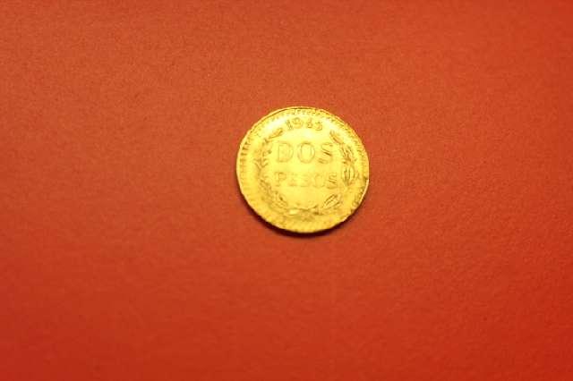 Münze 2 Pesos, Mexico, Goldmünze von 1945 #3053 2405