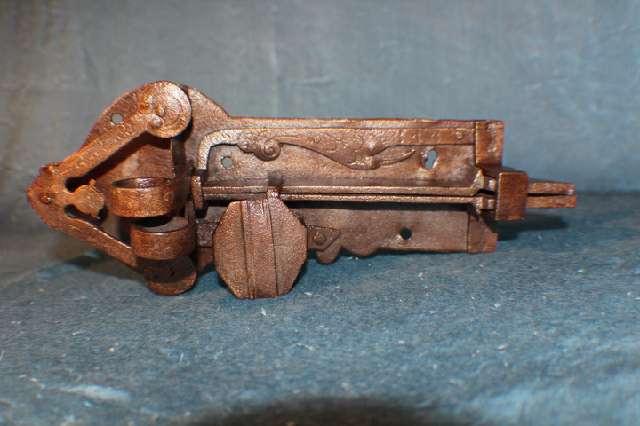 Schrankschloss mit Schlüssel, Barock, Dornmaß 150mm, 18. Jh. #4686