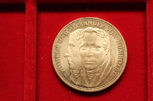 Münze 5 DM, Deutsche Mark, Silberadler 1967 F BRD, Gebr. Humboldt #3034